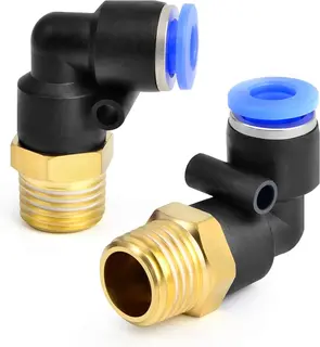 MĘSKI ŁOKIEĆ PNEUMATYCZNY 8 MM OD RURY GWINT NPT 1/4 CALA