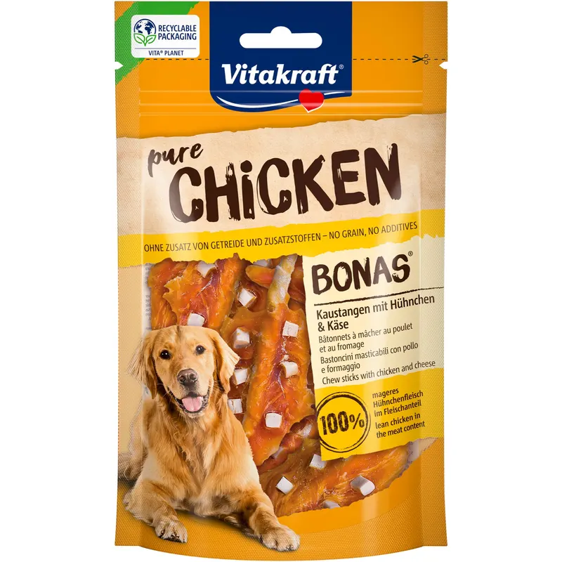 Vitakraft Bonas, kurczak i ser - 3 x 80 g