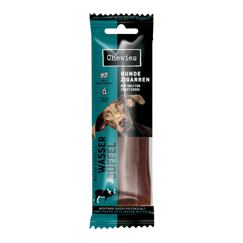 Chewies cygara dla psów - Bawół wodny, 75 g