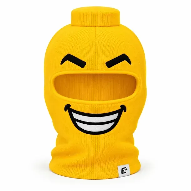 Kominiarka Termoaktywna na wzór LEGO Pełny Uśmiech Żółta Zimowa EVERSTORE