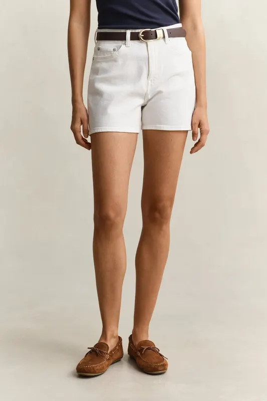 Gant Szorty Damskie Regular Fit Białe