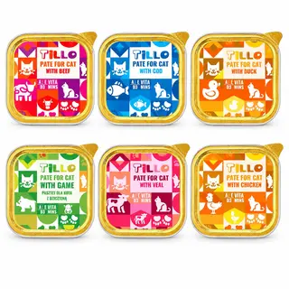 TILLO Pasztet Tacka Mix 6 Smaków - mokra karma dla kota - 6x100g