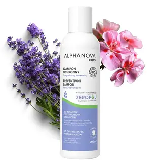 Alphanova szampon lawendowy 200 ml pielęgnacja włosów w kuracji wszawicy