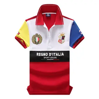 2026 New Men's Polo Shirt Short-sleeve Fashion Sports Italy Classic Embroidery 100% Cotton PLUS US Size Buttons Collar T Shirt