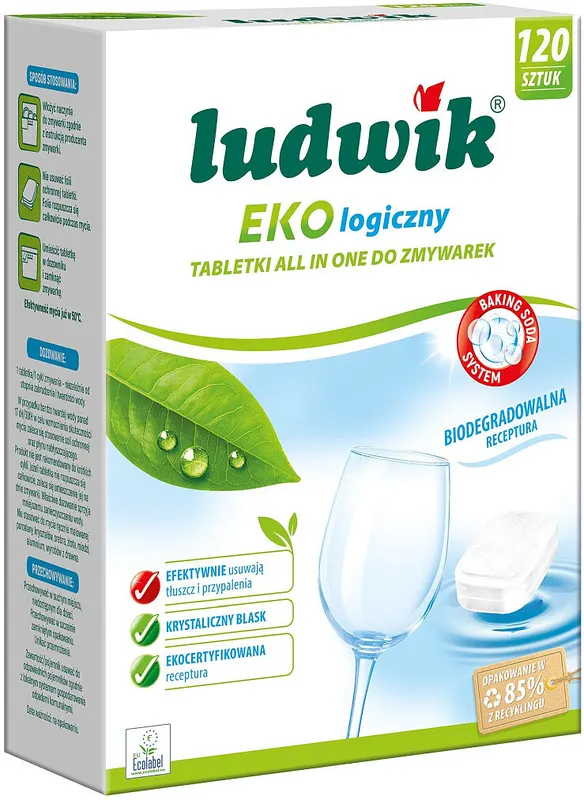 Tabletki do zmywarek Ludwik ekologiczny All in one 120 szt.