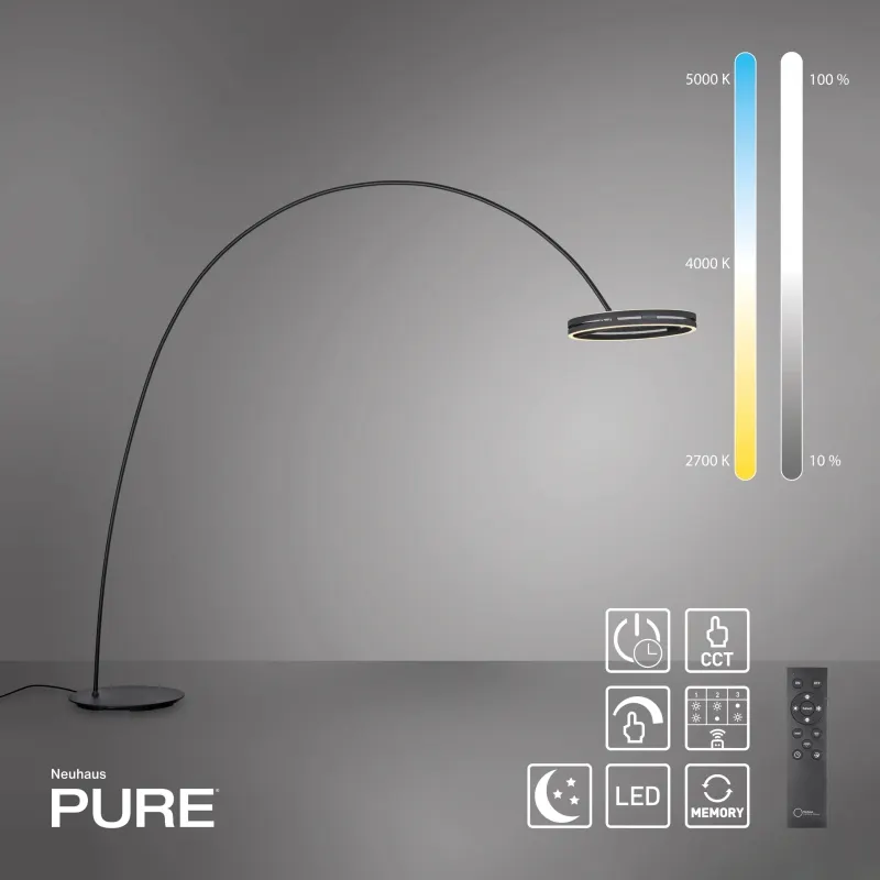 Lampa podłogowa PURE Loop-Bow LED CCT PILOT 561-18