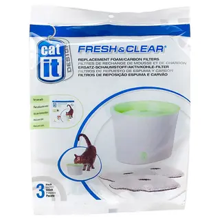 Catit Design Fresh & Clear poidełko fontanna - Filtry zapasowe, 3 szt.