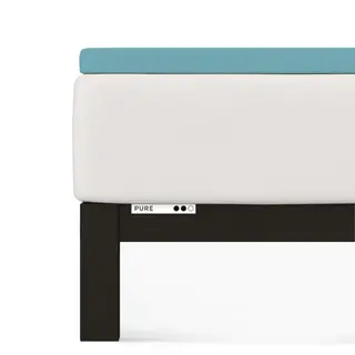 Prześcieradło Schlafgut Pure Topper | 180x200-200x220 cm | Petrol Mid | -200x220 Petrol Mid 467 - XL bawełna