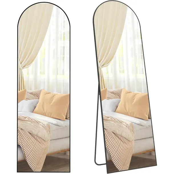 Duże lustro stojące 160x50 cm podłogowe do przedpokoju sypialni loft rama