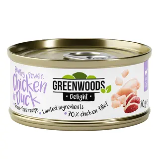 Greenwoods Delight, filet z kurczaka i kaczka - 6 x 70 g