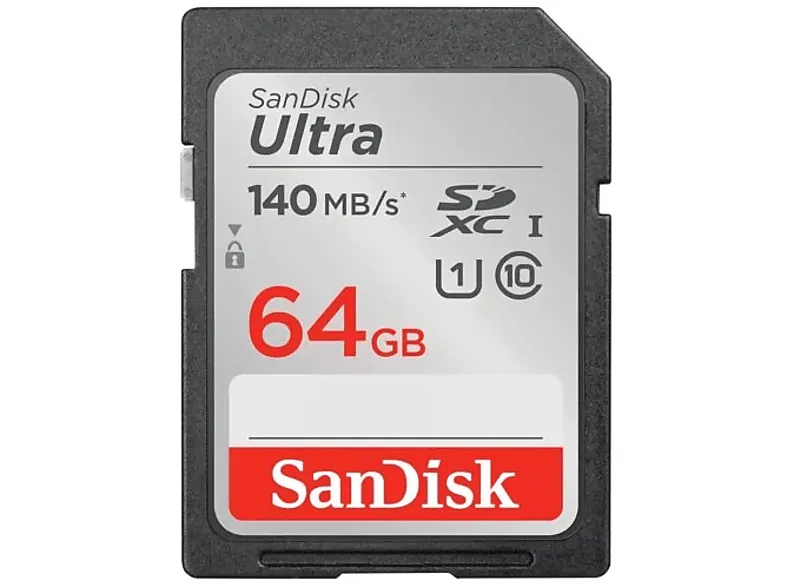 Karta pamięci SANDISK Ultra SDXC 64 GB 140 MB/s C10 UHS-I SDSDUNB-064G-GN6IN