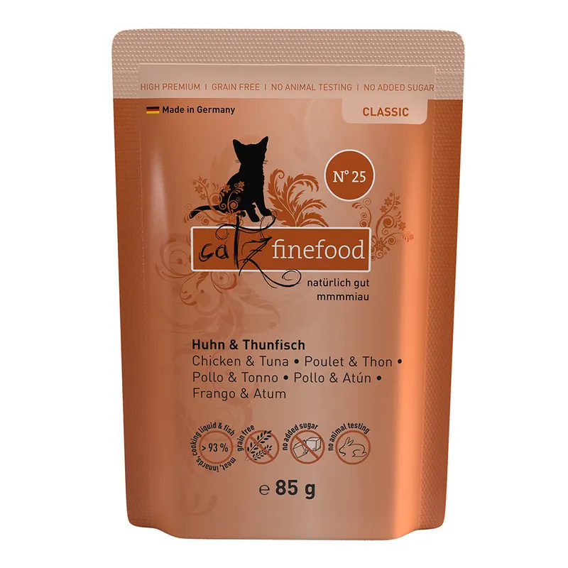 catz finefood, 8 x 85 g - Kurczak i tuńczyk