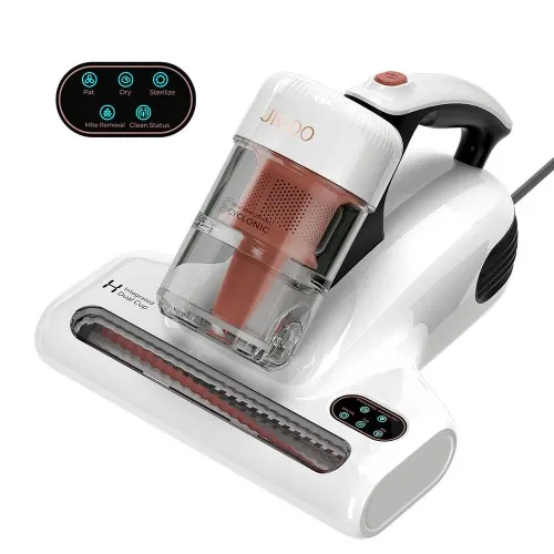 JIGOO J200 Odkurzacz do roztoczy, zintegrowany system dual-cup, ssanie 13 kPa - Biały