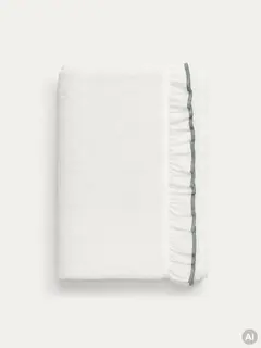Ręcznik SANTO z ozdobnym pistacjowym haftem 50x90 cm