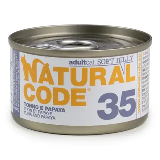 Natural Code Soft Jelly, 6 x 85 g - Tuńczyk i papaja