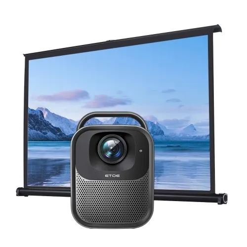 Projektor ETOE Seal Pro LCD z 1 sztuką 50-calowego regulacja w górę i w dół ekranu projekcyjnego ETOE