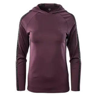 Bluza damska z kapturem IQ Boyna WMNS - purpurowa, Rozmiar XS