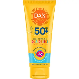 Dax Sun krem ochronny SPF 50+ dla dzieci do twarzy i ciała z IR/HEV Protection, mleczkiem owsianym, D-pantenolem i gliceryną 75 ml