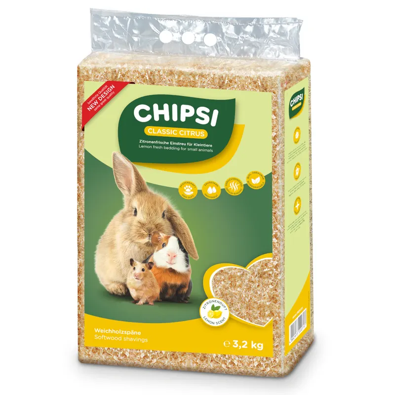 Chipsi Citrus Podściółka dla zwierząt domowych - 3,2 kg (ok. 60 l)