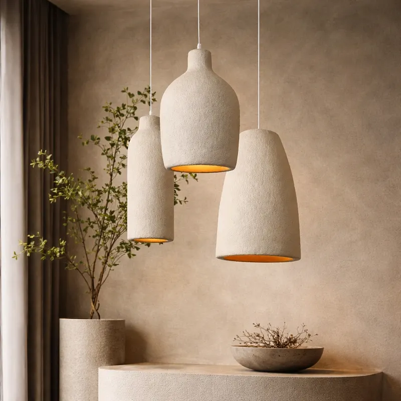 TSUKIYAMA – ręcznie formowana lampa wisząca inspirowana naturą i ciszą japońskich ogrodów zen