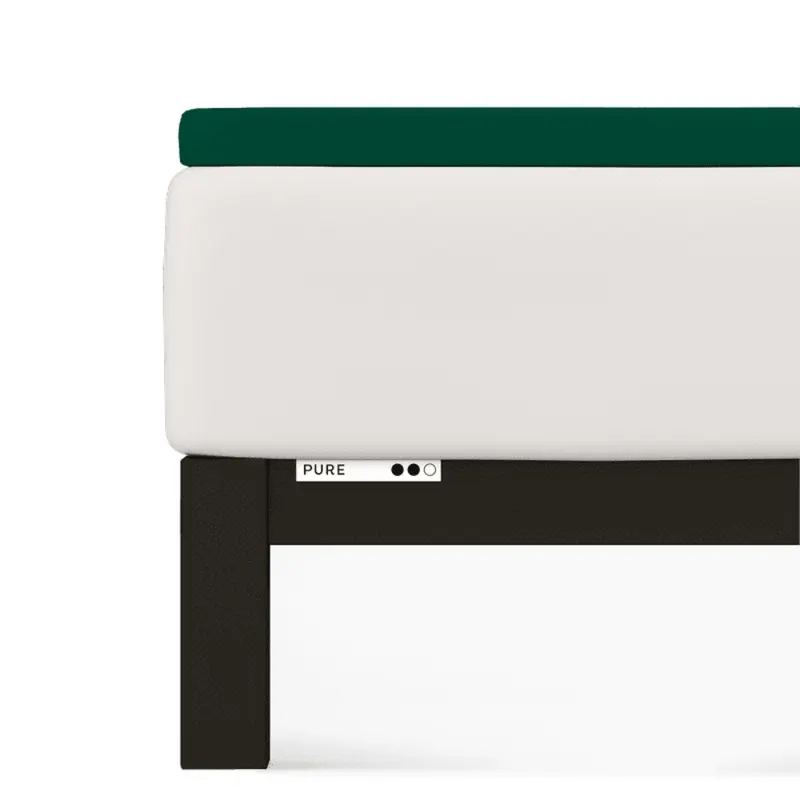 Prześcieradło Schlafgut Pure Topper | 180x200-200x220 cm | Zielony Deep | -200x220 Green Deep 690 - XL bawełna