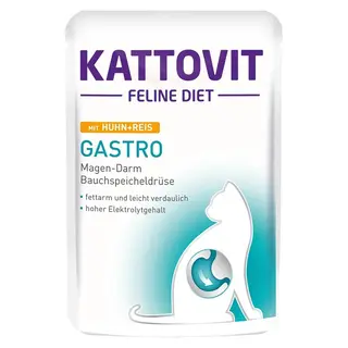 KATTOVIT Feline Diet Gastro Kurczak z ryżem - mokra karma dla kota - 85 g