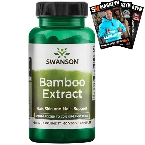 SWANSON BAMBOO EKSTRAKT 60k WŁOSY SKÓRA PAZNOKCIE