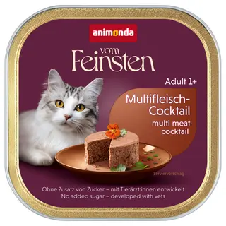 Megapakiet animonda vom Feinsten Adult, 32 x 100 g - Koktajl wielomięsny