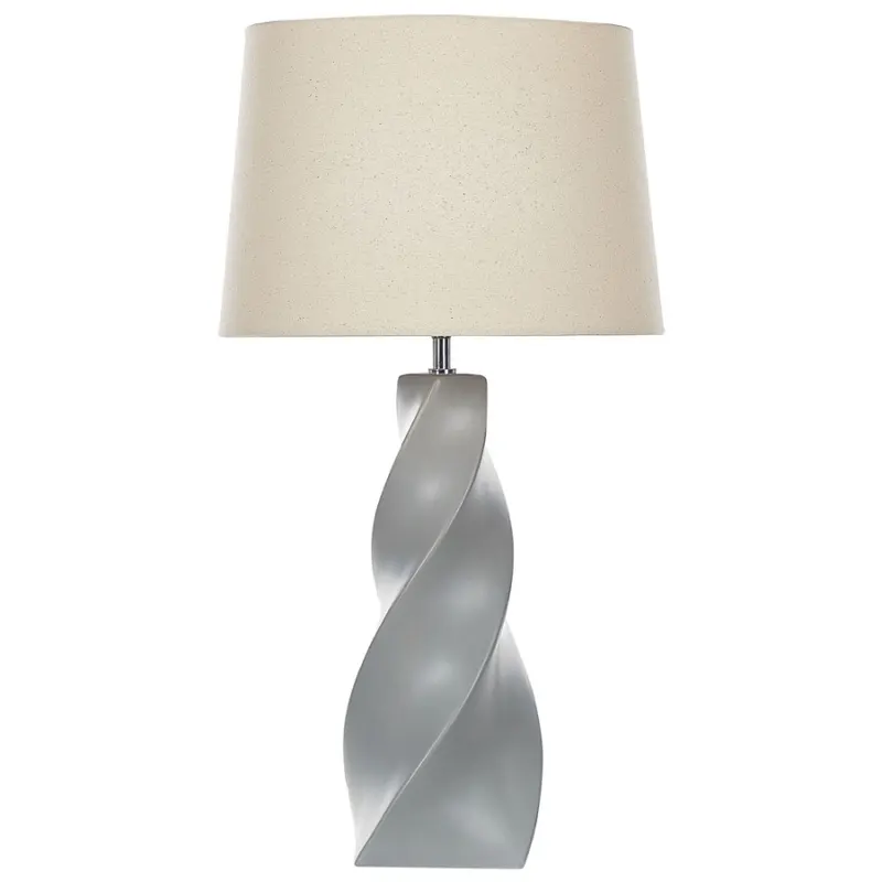 Lampa stołowa belaya ceramika szary