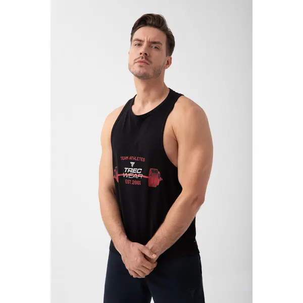 Czarny tank top męski TW BASIC TANK TOP 193 M BLACK - XL