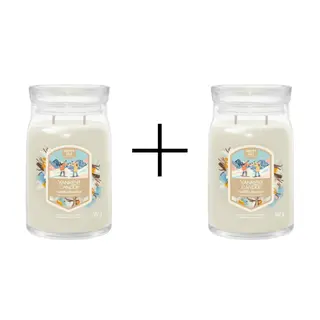 Yankee Candle Świeca w Dużym Słoiku Vanilla Flurries 1+1