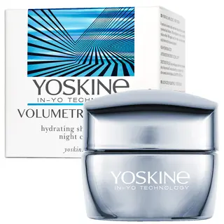 Yoskine Volumetry Expert nawilżający aktywator modelujący owal twarzy na noc z 3 typami kwasu hialuronowego, zielonym kawiorem i technologią Lipotransfer 50 ml