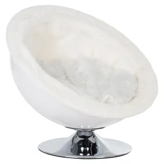 Gniazdo dla zwierząt Retro Pet Nest White, białe - Ø 60 cm