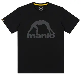MANTO koszulka T-shirt LOGO czarny BLACKOUT - rozmiar M