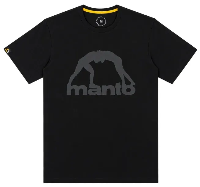 MANTO koszulka T-shirt LOGO czarny BLACKOUT - rozmiar M
