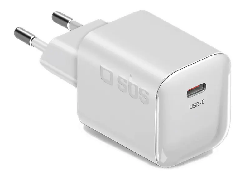 Ładowarka sieciowa SBS 20W GaN PD 3.0 USB-C Biały
