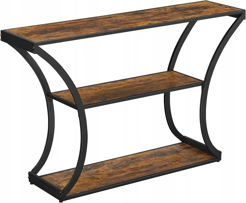 KONSOLA półka szafka NOCNA stolik boczny KAWOWY 120x80x30 cm vintage LOFT