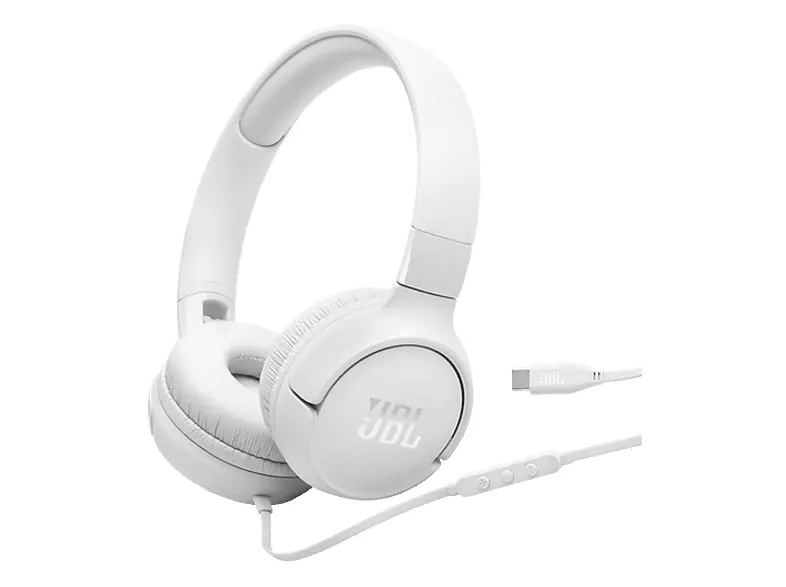 Słuchawki przewodowe JBL Tune 520 USB-C Biały
