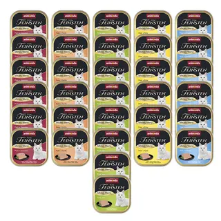 Megapakiet animonda vom Feinsten Adult, 32 x 100 g - Łagodny pakiet mieszany, 5 smaków