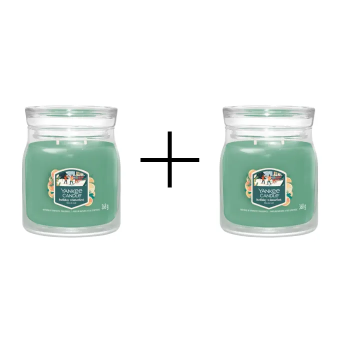 Yankee Candle Świeca w Średnim Słoiku Holiday Winterfest 1+1
