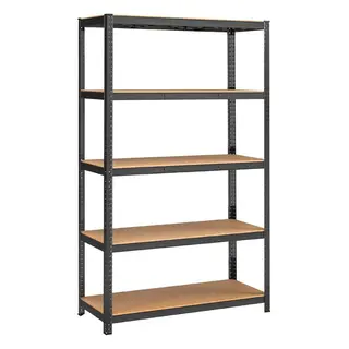 Regał magazynowy METALOWY 200 x 120 x 60 cm max 175 kg na półkę 5 PÓŁEK