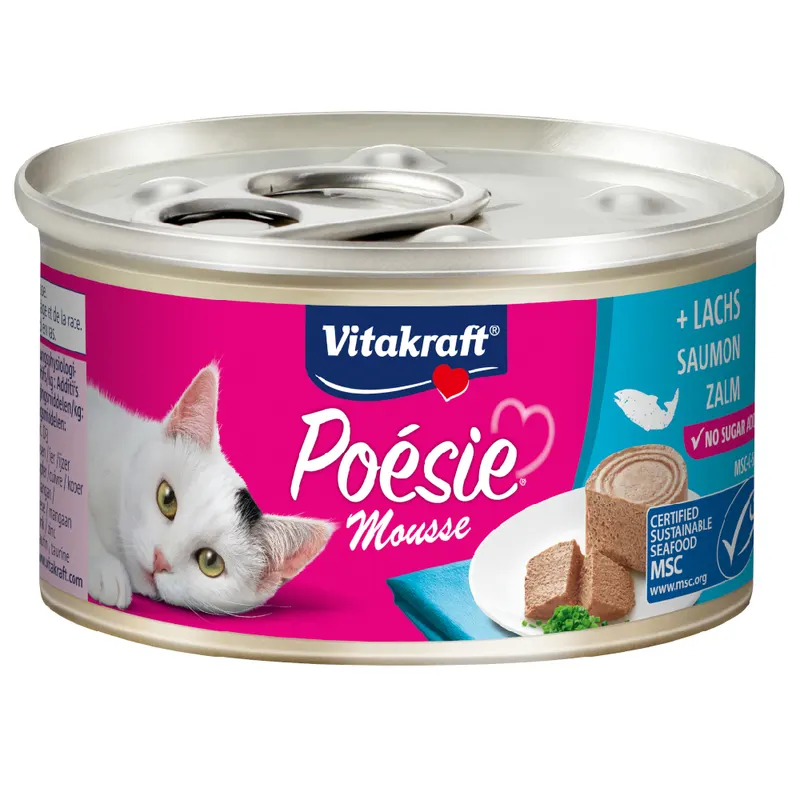 Vitakraft Poésie Mousse, 12 x 85 g - Łosoś