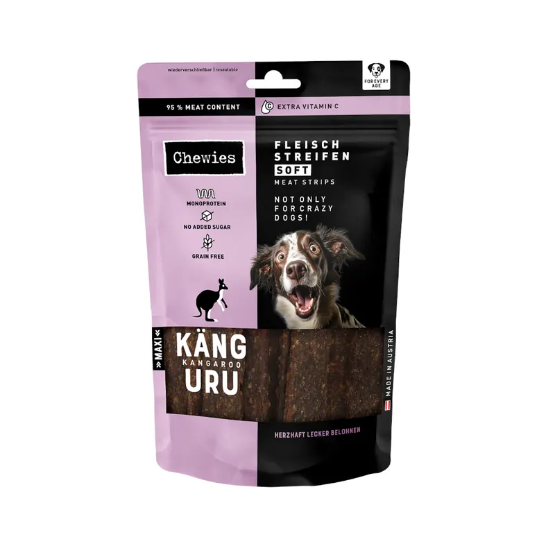 Chewies Soft mięsne paski  - Kangur, 150 g