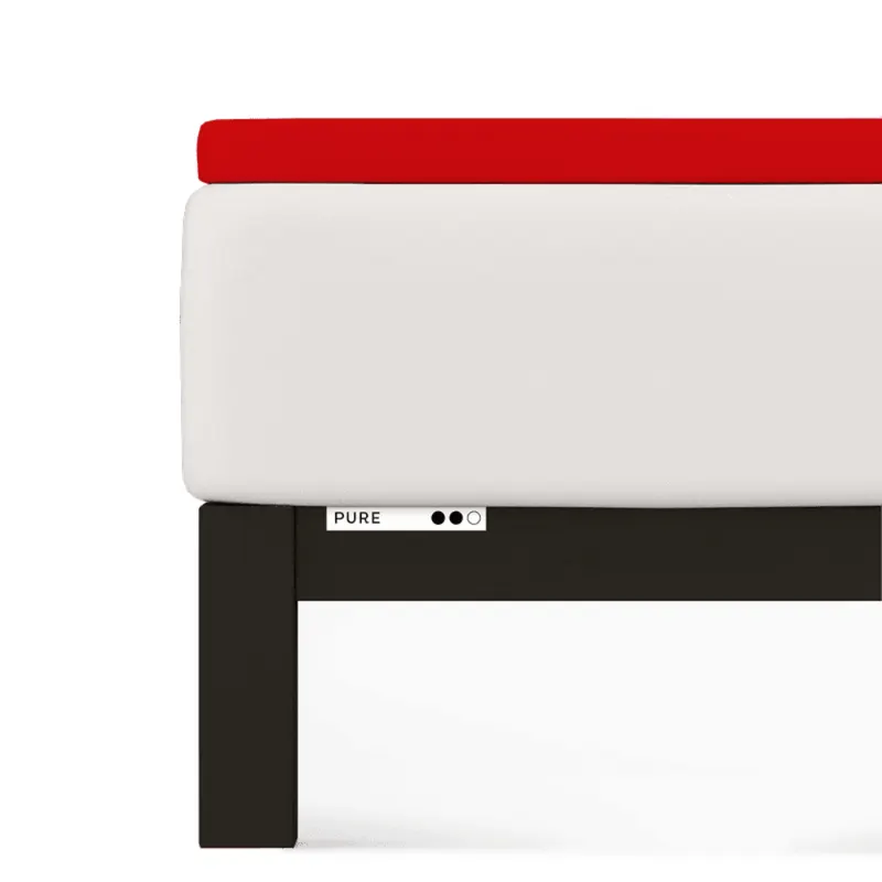 Prześcieradło Schlafgut Pure Topper | 140x200-160x220 cm | Czerwony Deep | -160x220 Red Deep 285 - L bawełna