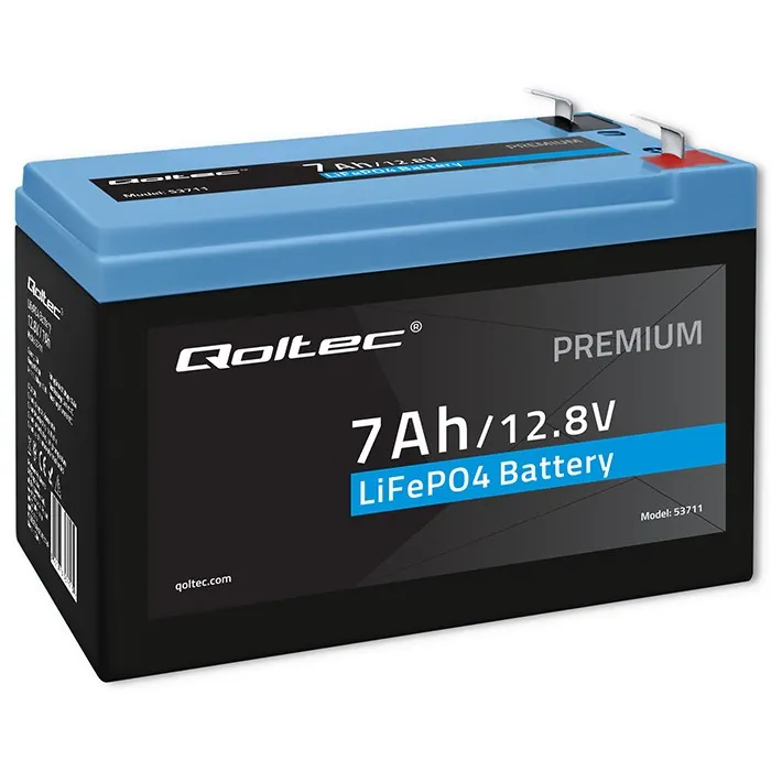 Qoltec Akumulator LiFePO4 | 12.8V | 7Ah | 89.6Wh | BMS