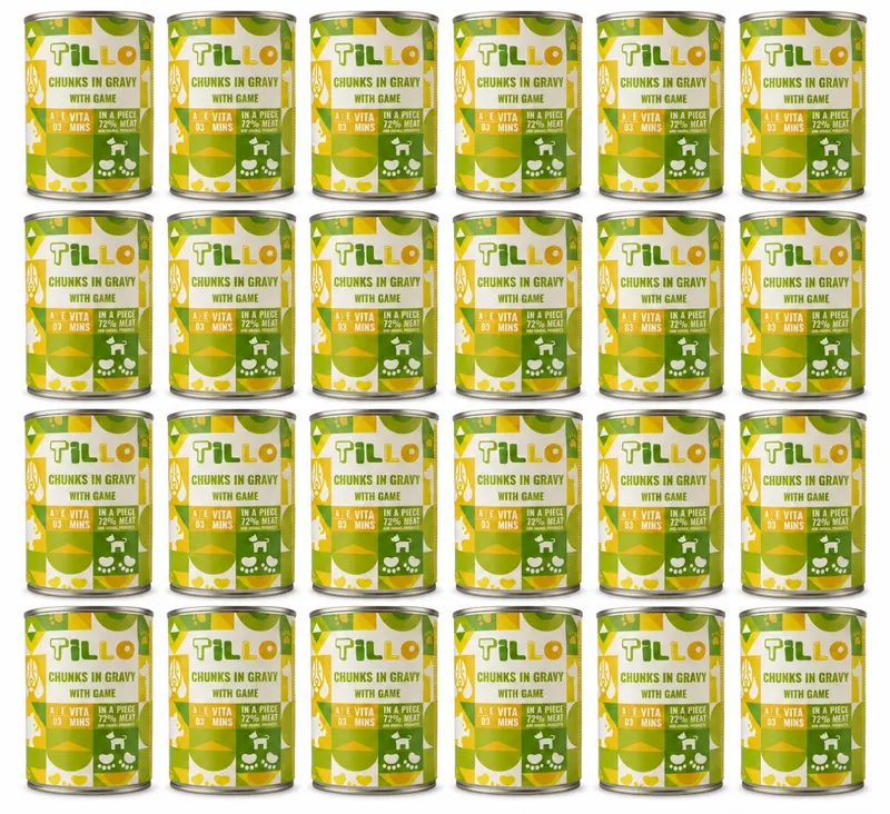 TILLO Kawałki w sosie Dziczyzna - mokra karma dla psa - 24x415g