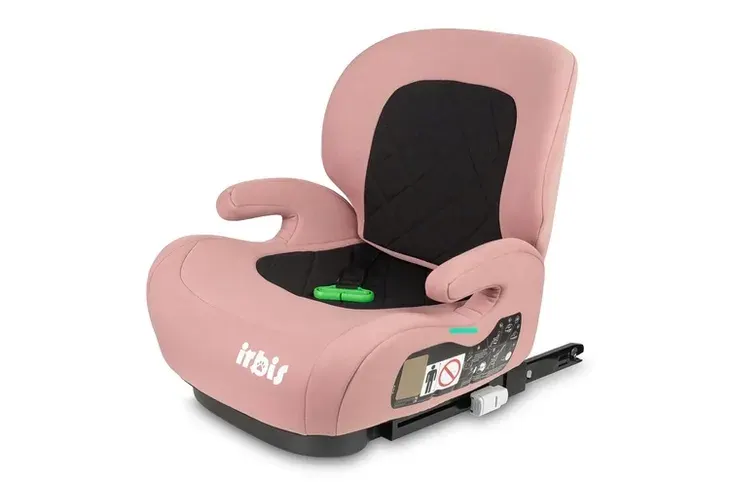 Fotelik samochodowy IRBIS i-Size booster ISOFIX 125-150 cm różowy