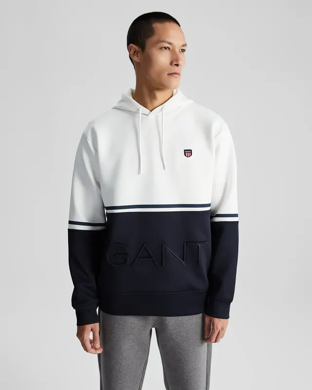 Gant Bluza Męska Z Kapturem Regular Fit Biała