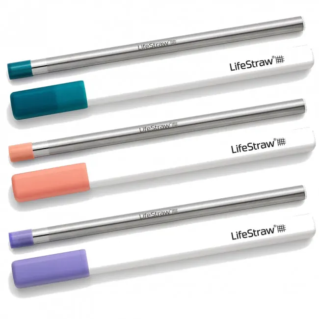 LifeStraw SIP 3pk with 3 Cases, turkusowy/pomarańczowy/fioletowy