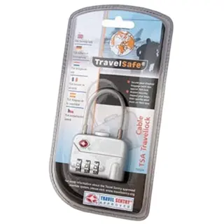 TravelSafe Zamek Kombinacyjny TSA z kablem